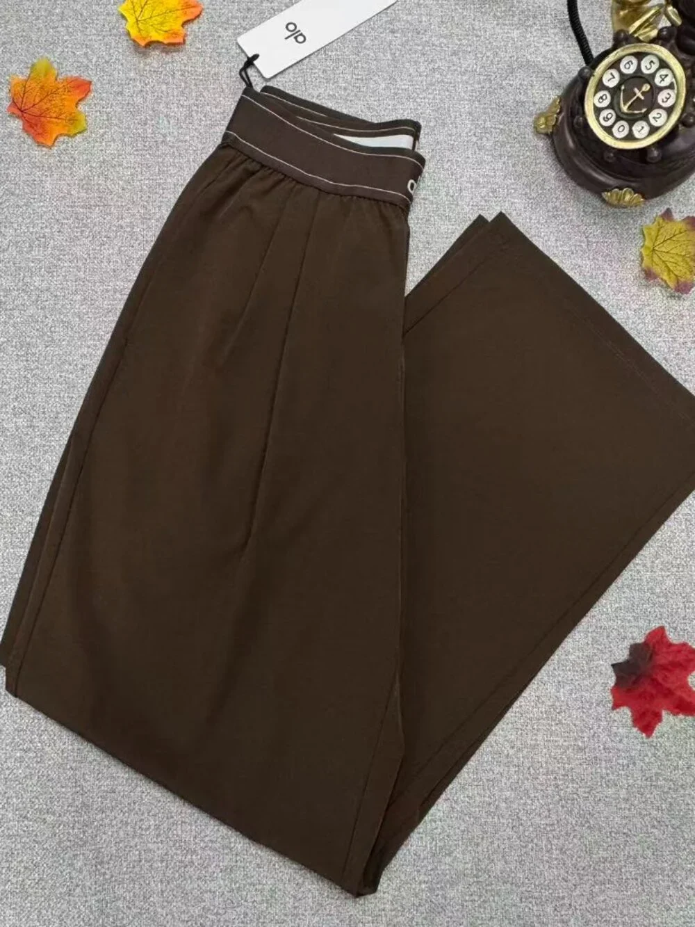 Versatile Espresso🧱ALO Yoga Pants NWT Wide Leg🤳Flattering Minimalist Chic